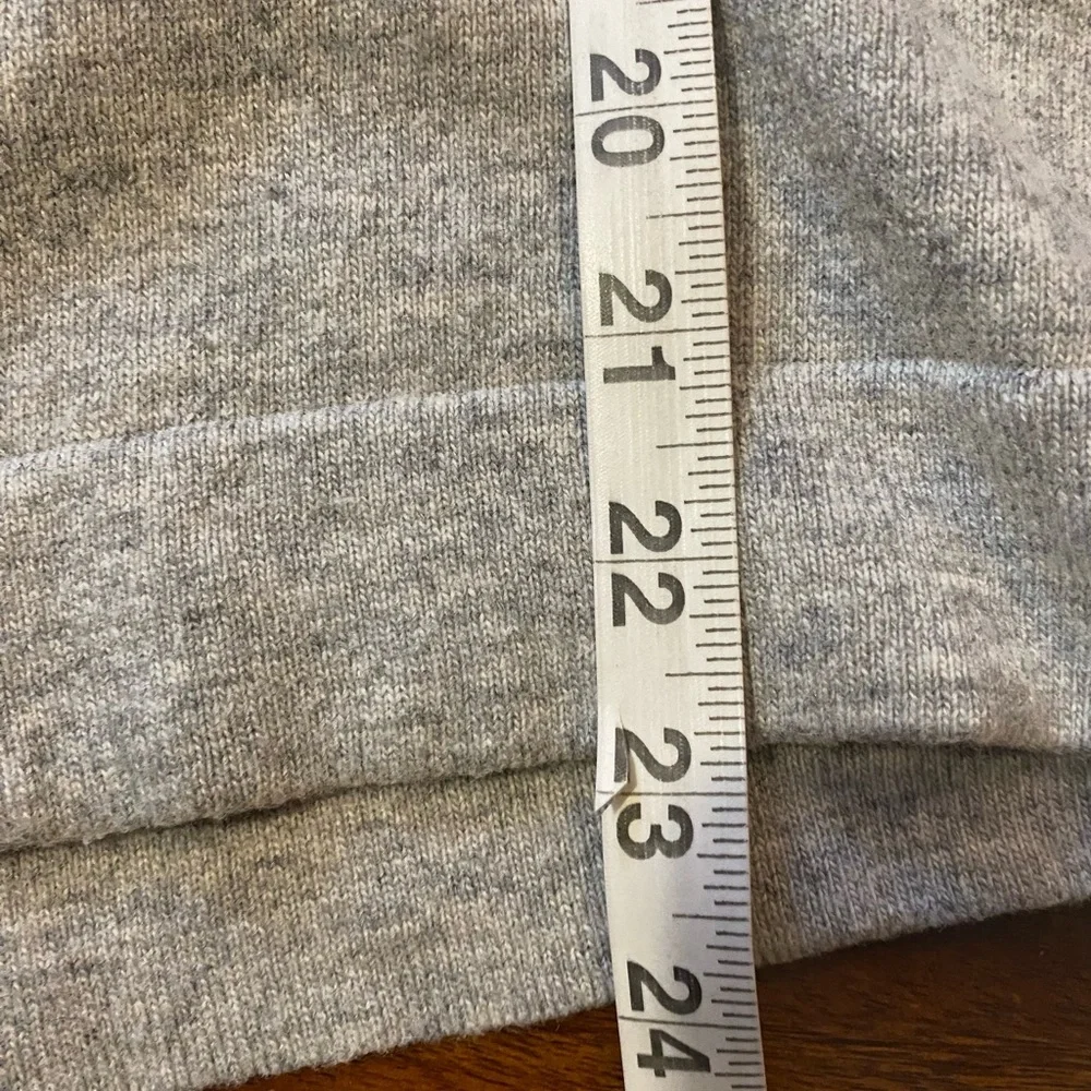 J. Crew Heather Gray Wool and cotton blend Crewneck Sweater size small